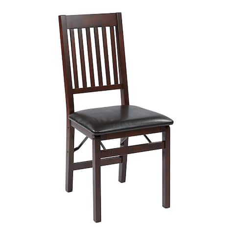 OSP Home Furnishings Hacienda Folding Chair 2-Pack