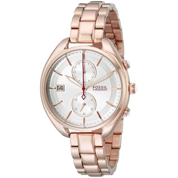 Fossil Woman's CH2977 Land Racer Chronograph Stainless Steel Rose Gold Watch. Opens flyout.