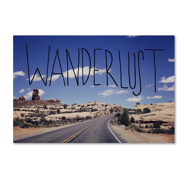 Shop Leah Flores 'Wanderlust Road' Canvas Art Multi Free Shipping