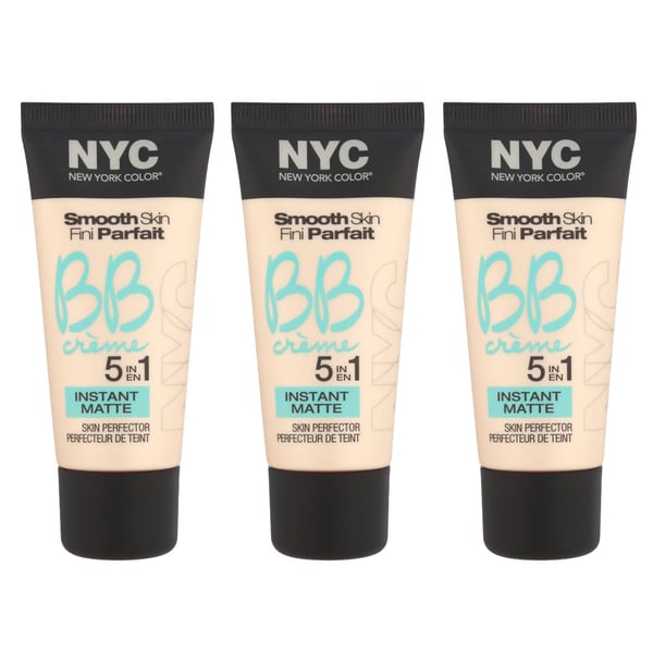 New York Color BB Creme Foundation Matte (Pack of 3)