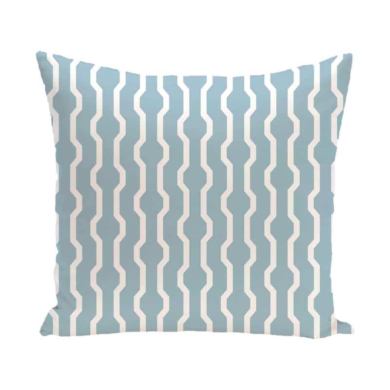 Blue/ Red/ Grey/ Green Decorative Holiday Geometric Print 26-inch Pillow - Light Blue
