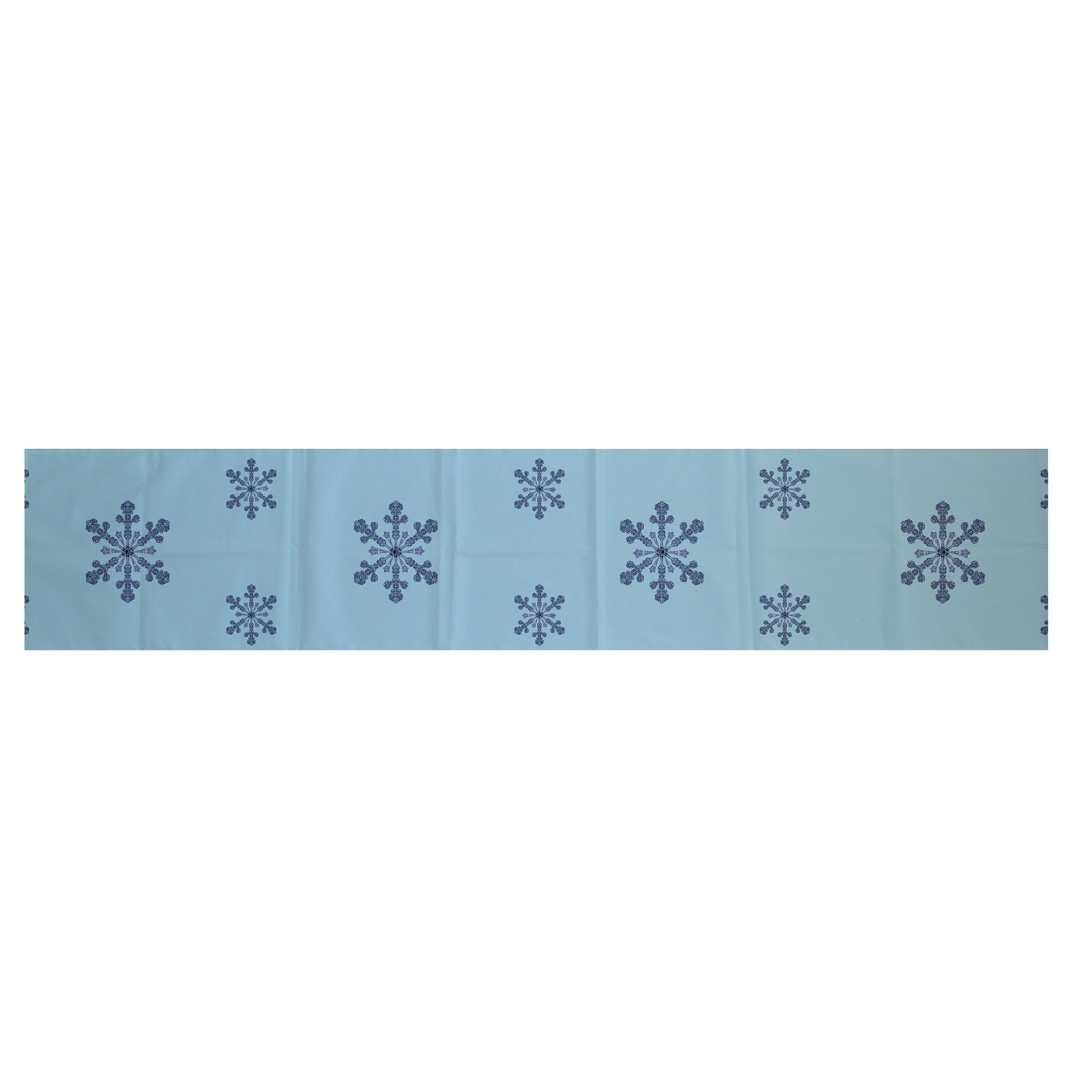 White Blue Decorative Holiday Pattern 16 X 90 Inch Table Blue Decorative Holiday Pattern 16 X 90
