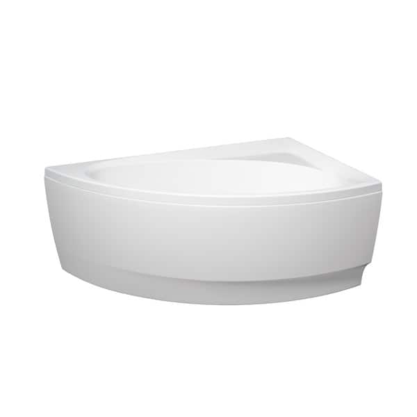 slide 2 of 17, Aquatica Idea Left White Corner Acrylic Bathtub