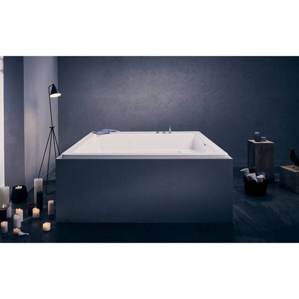 slide 2 of 19, Aquatica Lacus White Drop-in Acrylic Bathtub