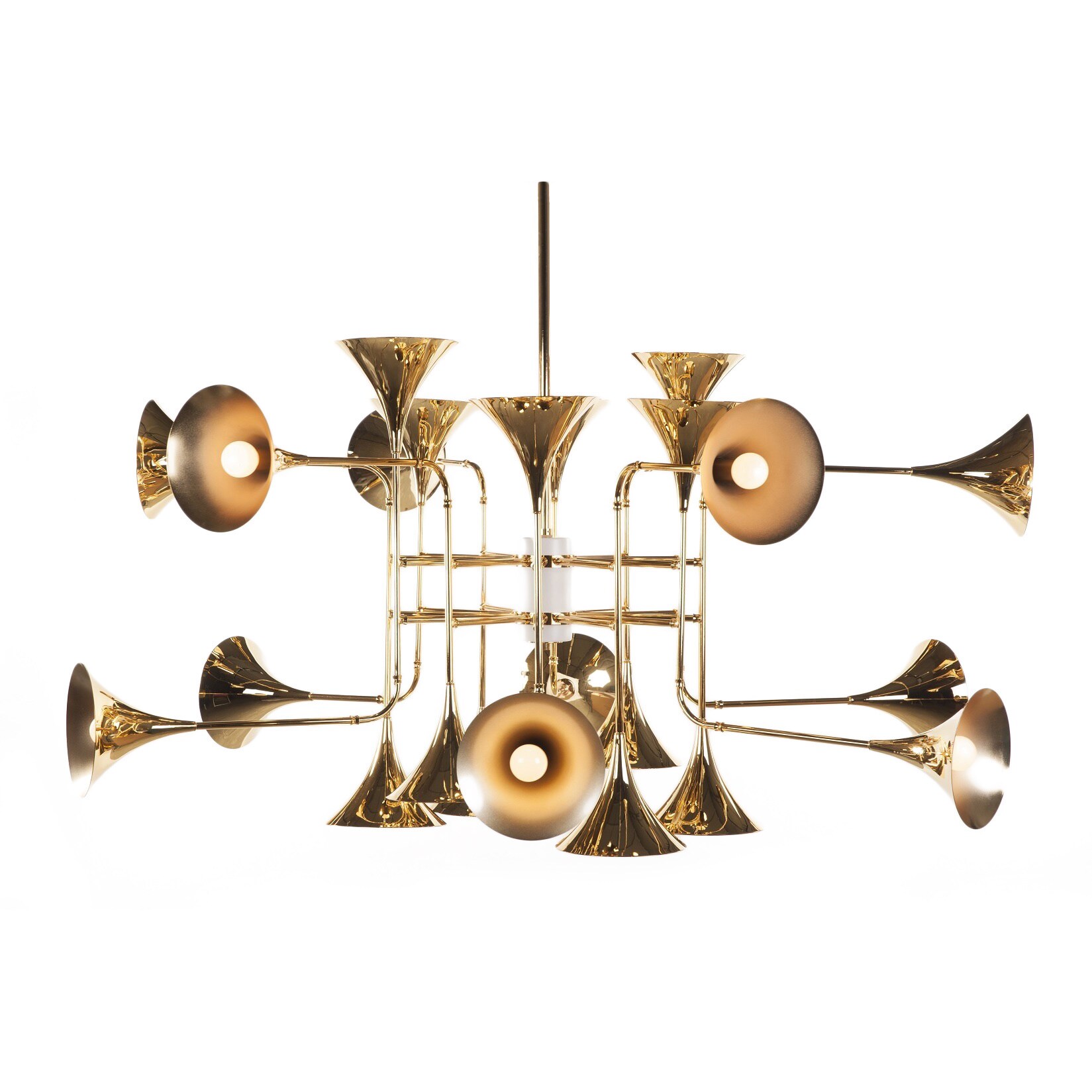 Hans Andersen Home Trumpet Gold Chandelier (The Trumpet Chandelier) - Chandeliers For Bedrooms by Overstock.com