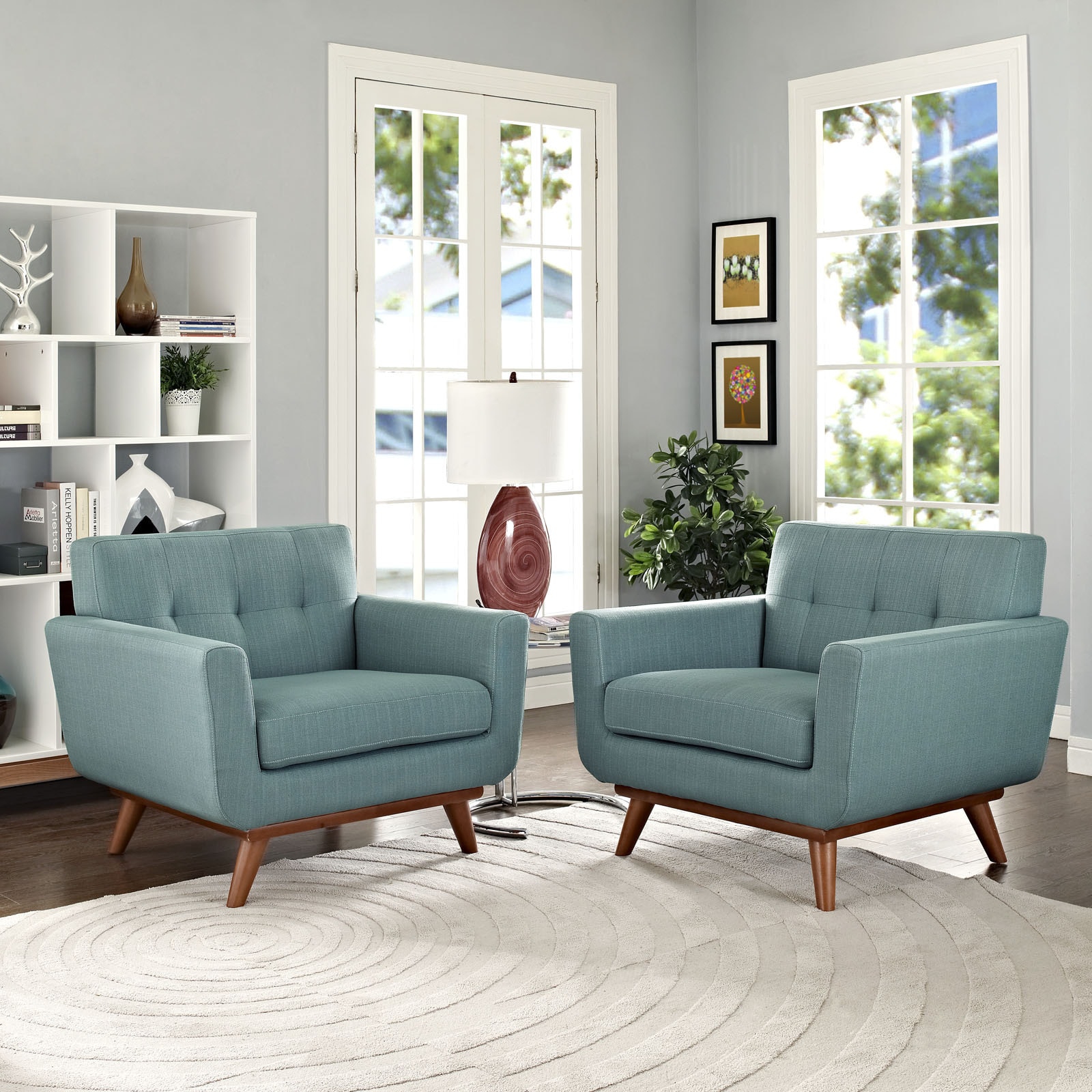 Absorb Mid Century Armchair Wood (Set of 2)