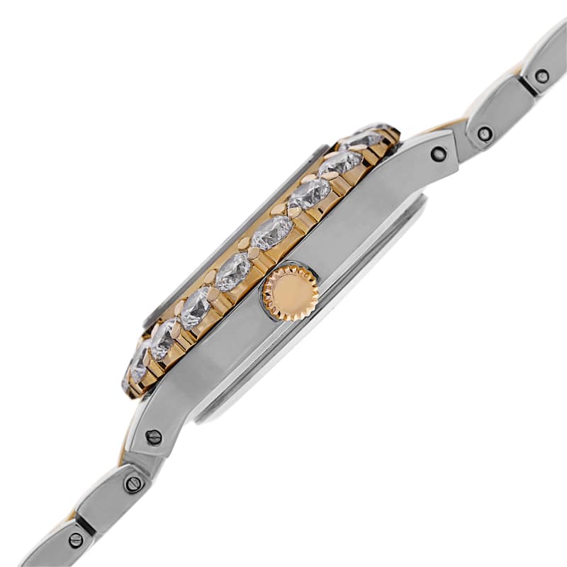 Burgi Women's Dazzling Diamond Crystal-Accented Bracelet Watch