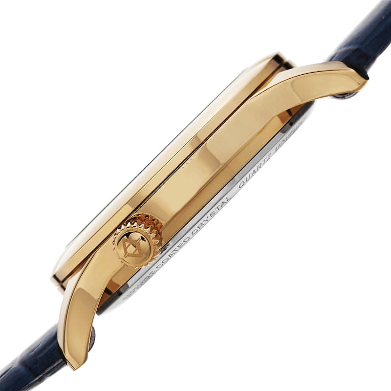 Akribos XXIV Women's Unique Floral Leather Strap Watch