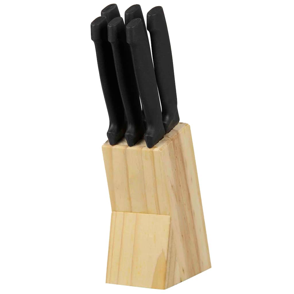 7-piece Knife Set with Wood Block