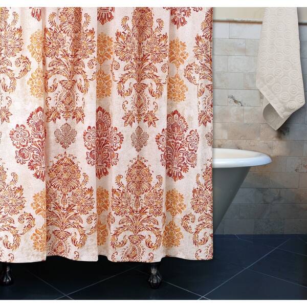 Shop Greenland Home Fashions Tuscany Damask Multi Shower Curtain