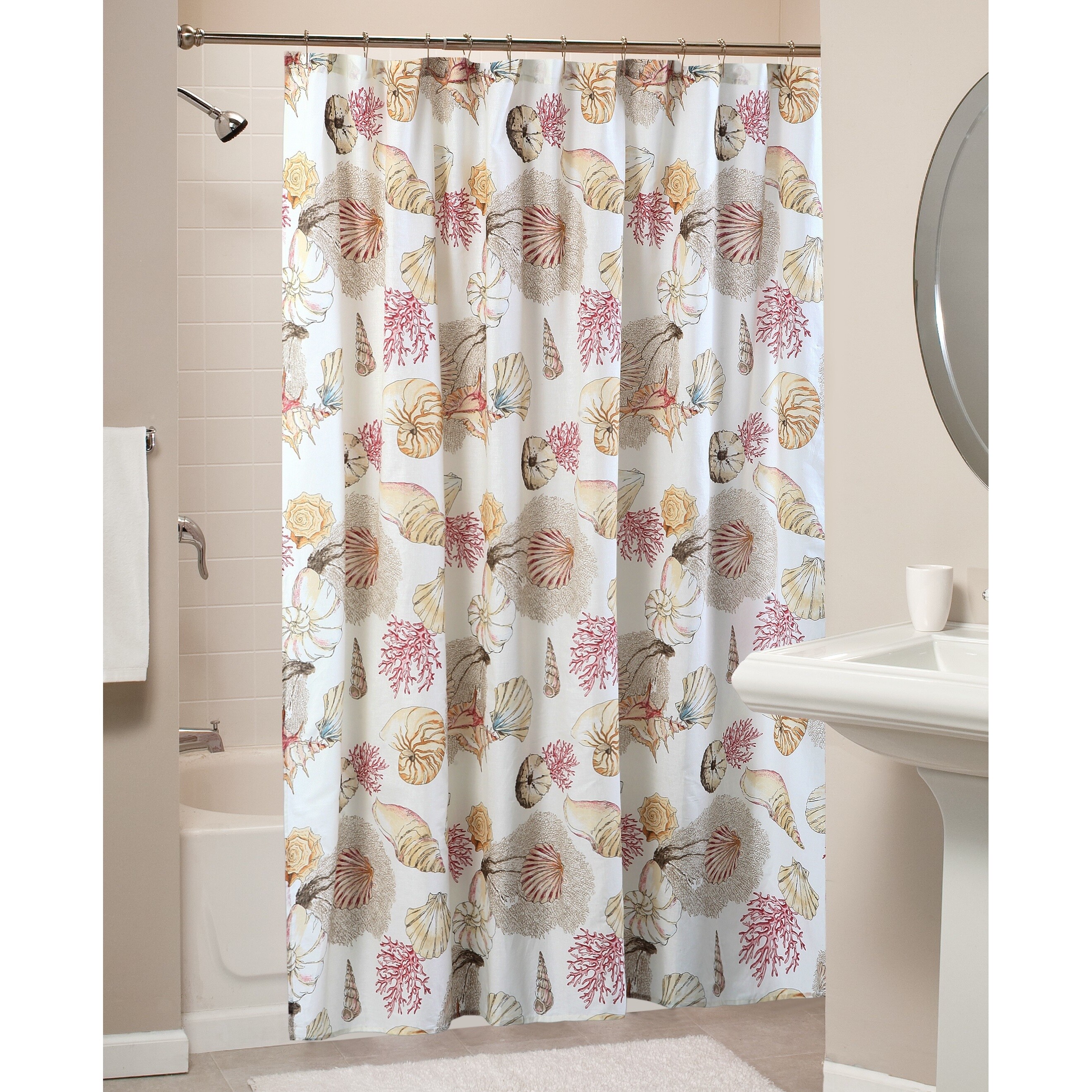 Shop Greenland Home Fashions Castaway Multi Shells Shower Curtain