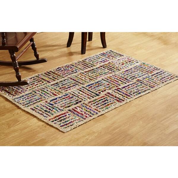 Braided Indoor Hemp Accent Rug (3' x 5') - Bed Bath & Beyond - 10228085