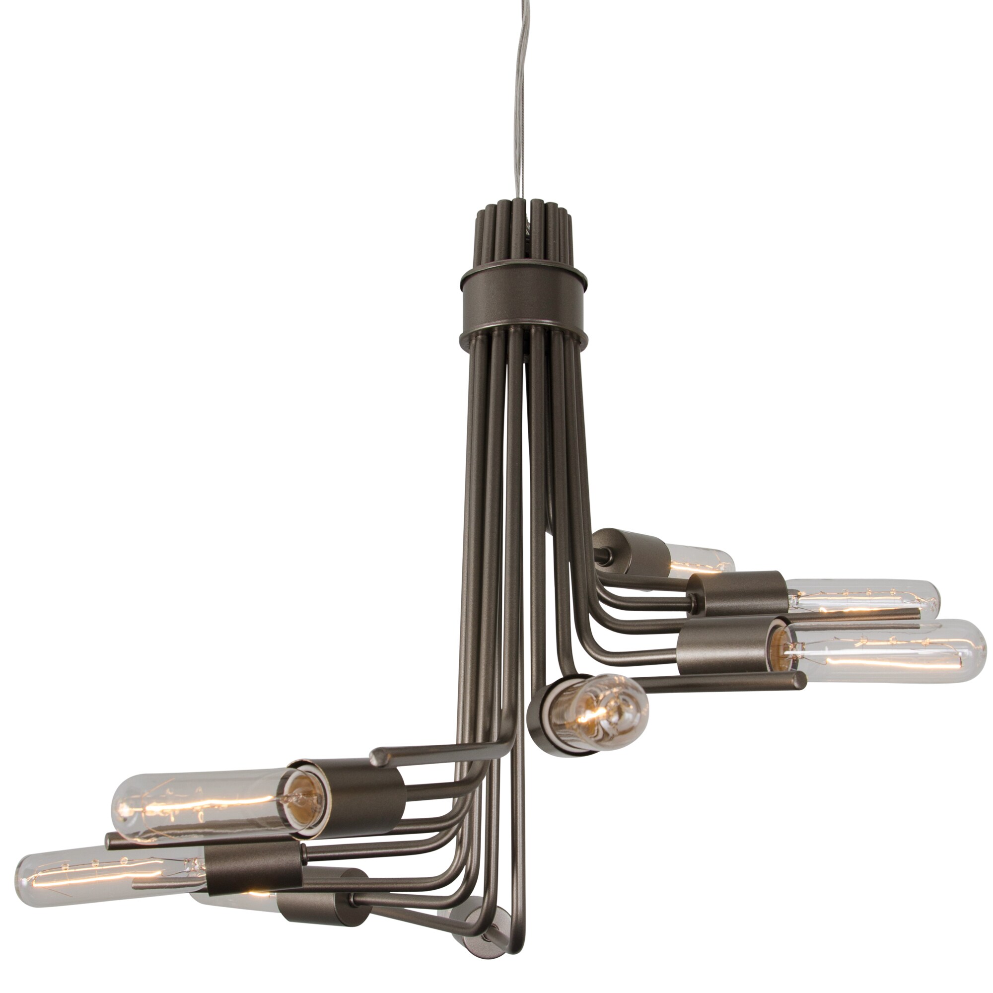 Varaluz Socket-To-Me 8-light Chandelier - Gold (New Bronze) - Chandeliers For Bedrooms by Overstock.com