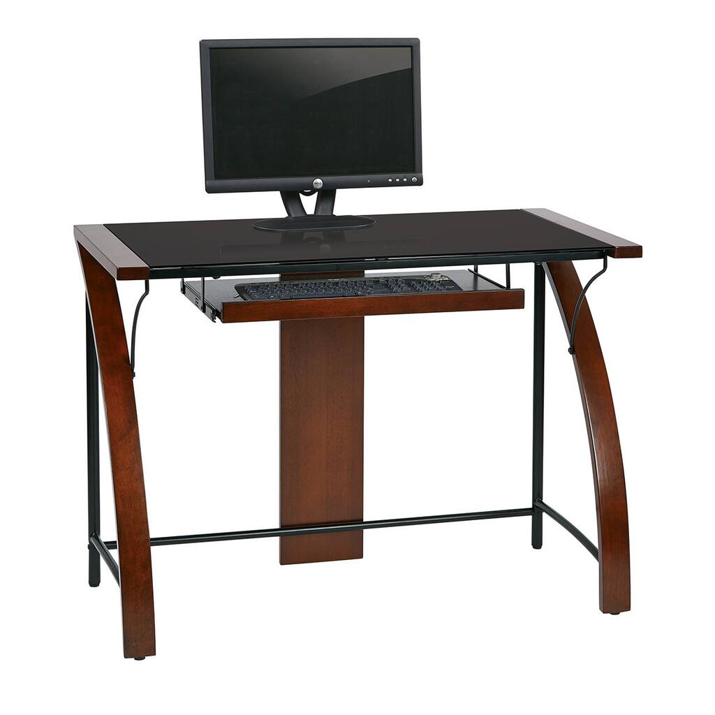Emmet 40-inch Computer Desk with cherry finish