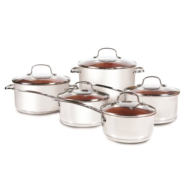 NuWave PerfectGreen 10-Piece Cookware Set Factory Reconditioned - Free