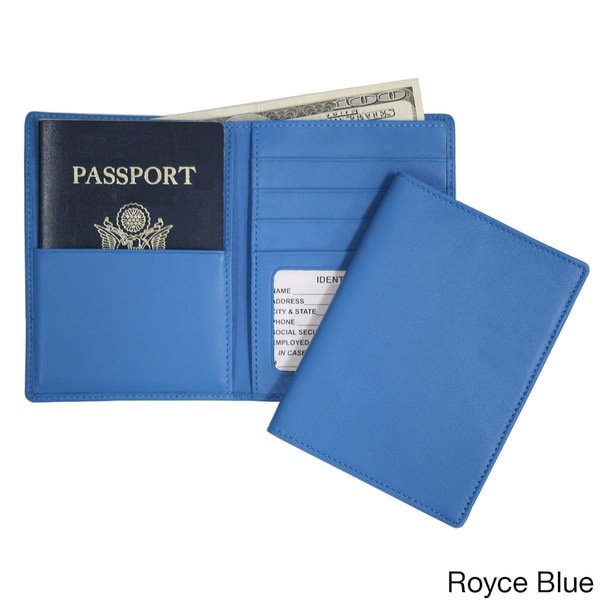 Royce Leather Passport Currency Wallet in Genuine Leather
