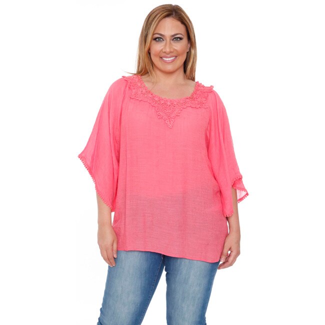 white bell sleeve blouse plus size