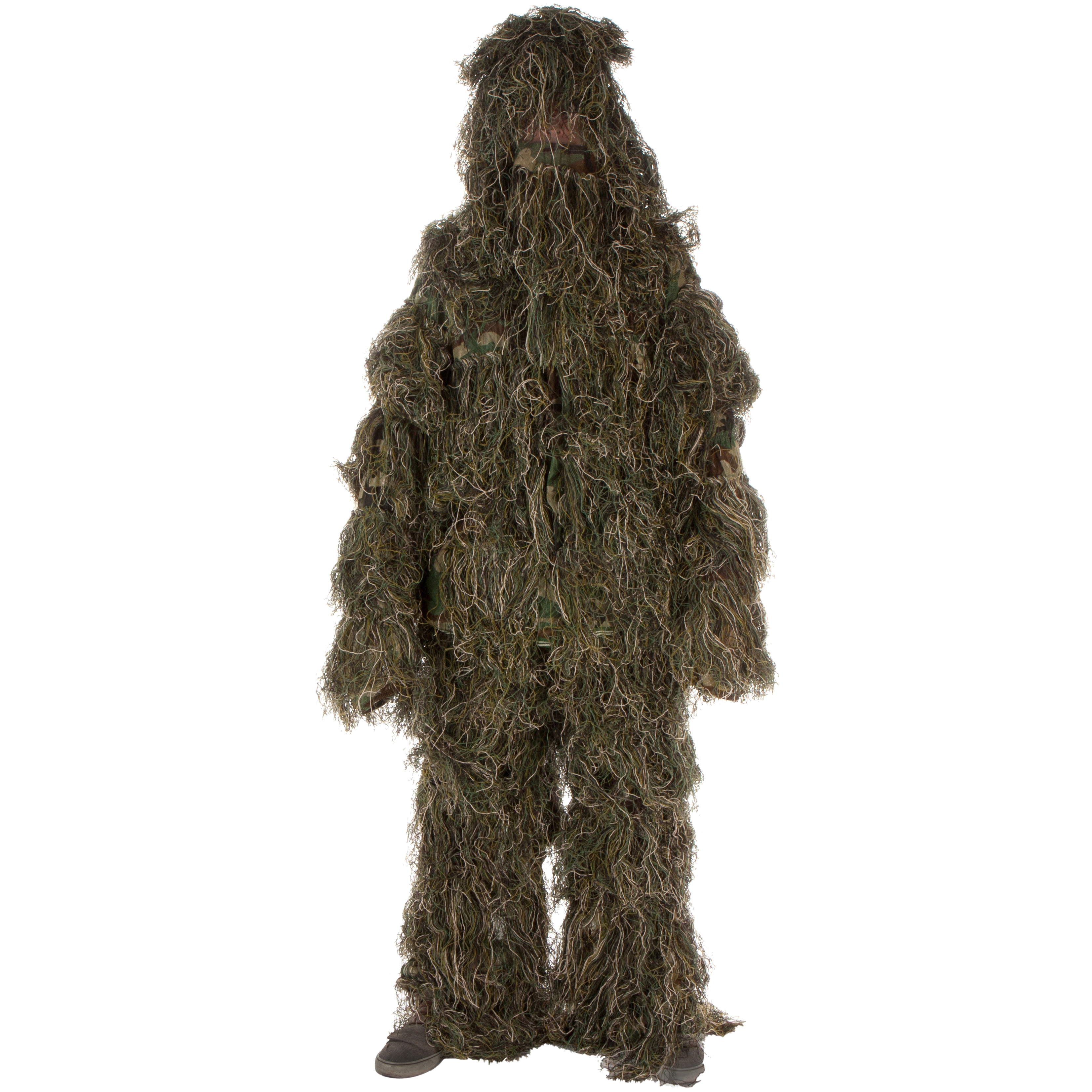 Ghillie Suit 3-piece Set Adult Size Woodland and Forest Brown, Beige ...