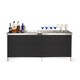 Trademark Innovations Portable Bar Table - Two Skirts and Carrying Case Included - Thumbnail 0