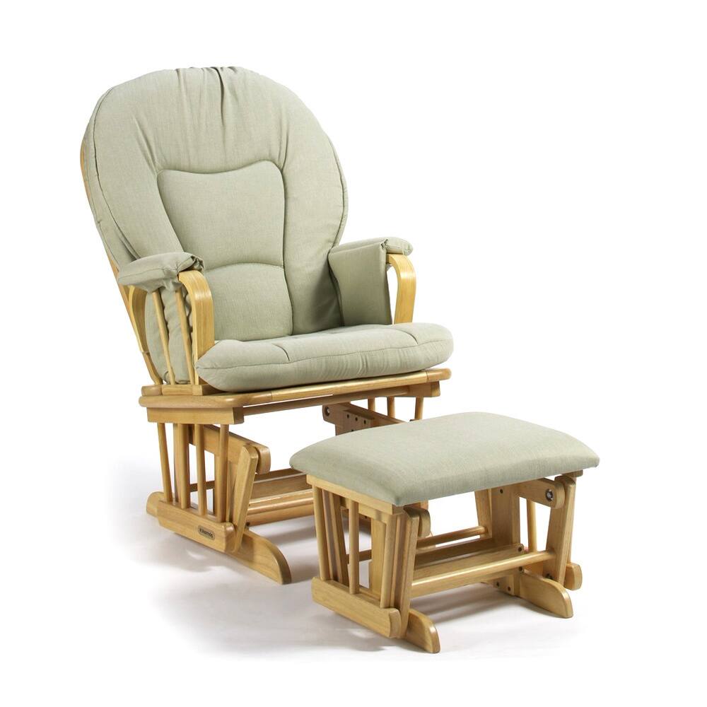 Shermag Natural/ Light Green Glider Combo