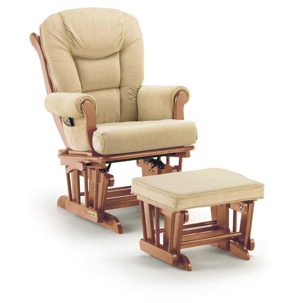 glider rocker with locking mechanism