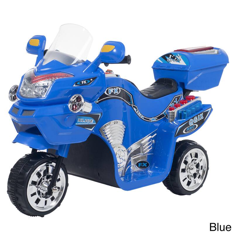 3 Wheel Motorcycle Battery Powered Ride on Toys - Blue