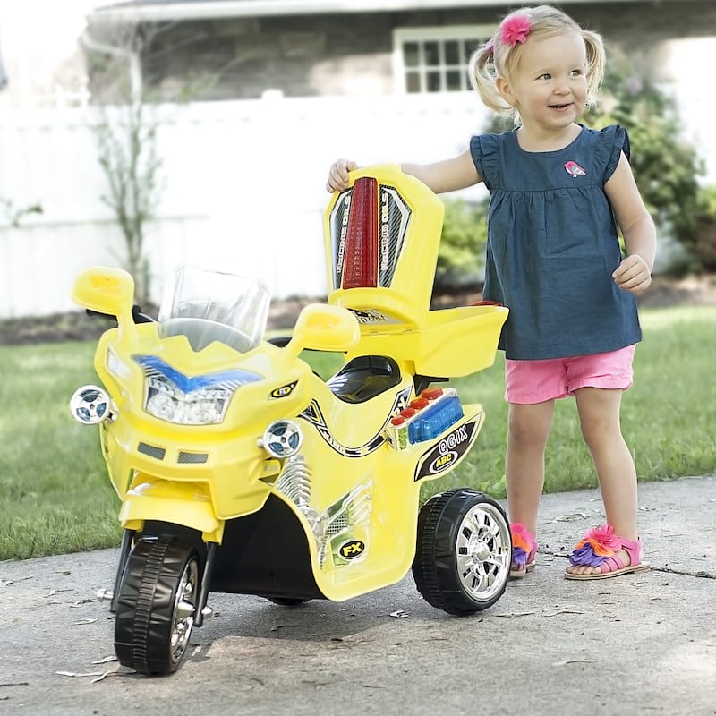 Ride on Toy, 3 Wheel Motorcycle for Kids, Battery Powered Ride On Toy by Lil' Rider - Boys & Girls