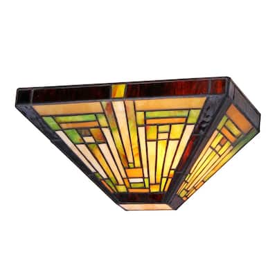 Tiffany Style Mission Design 1-light Wall Sconce