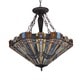 preview thumbnail 2 of 0, Tiffany-style Mission 3-light Inverted Pendant