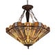 preview thumbnail 1 of 0, Tiffany-style Mission 3-light Inverted Pendant