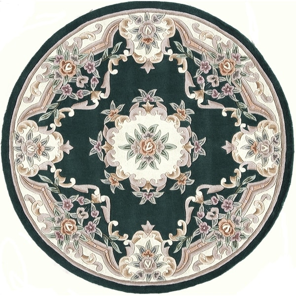 Inez Hand-Tufted Wool Oriental Area Rug (6')