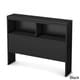 preview thumbnail 3 of 11, South Shore Libra Bookcase Headboard Black