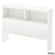 preview thumbnail 2 of 11, South Shore Libra Bookcase Headboard White
