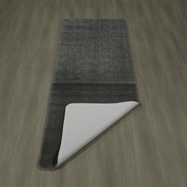 Softy Solid Grey Non Slip Rubber Back Bathroom Mat Rug Softy Solid Grey Non Slip Rubber Back Bathroom Mat Rug