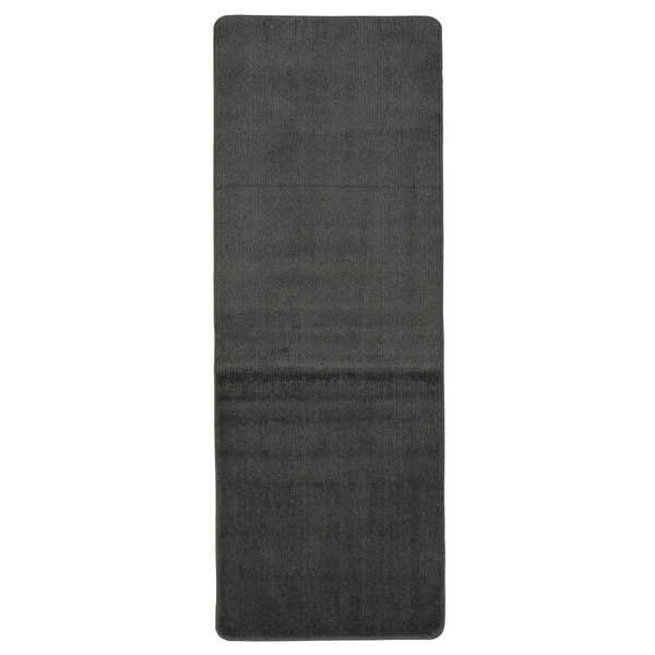 Shop Ottomanson Softy Solid Grey Non Slip Rubber Back Bathroom Mat Rug On Sale Overstock 10235189