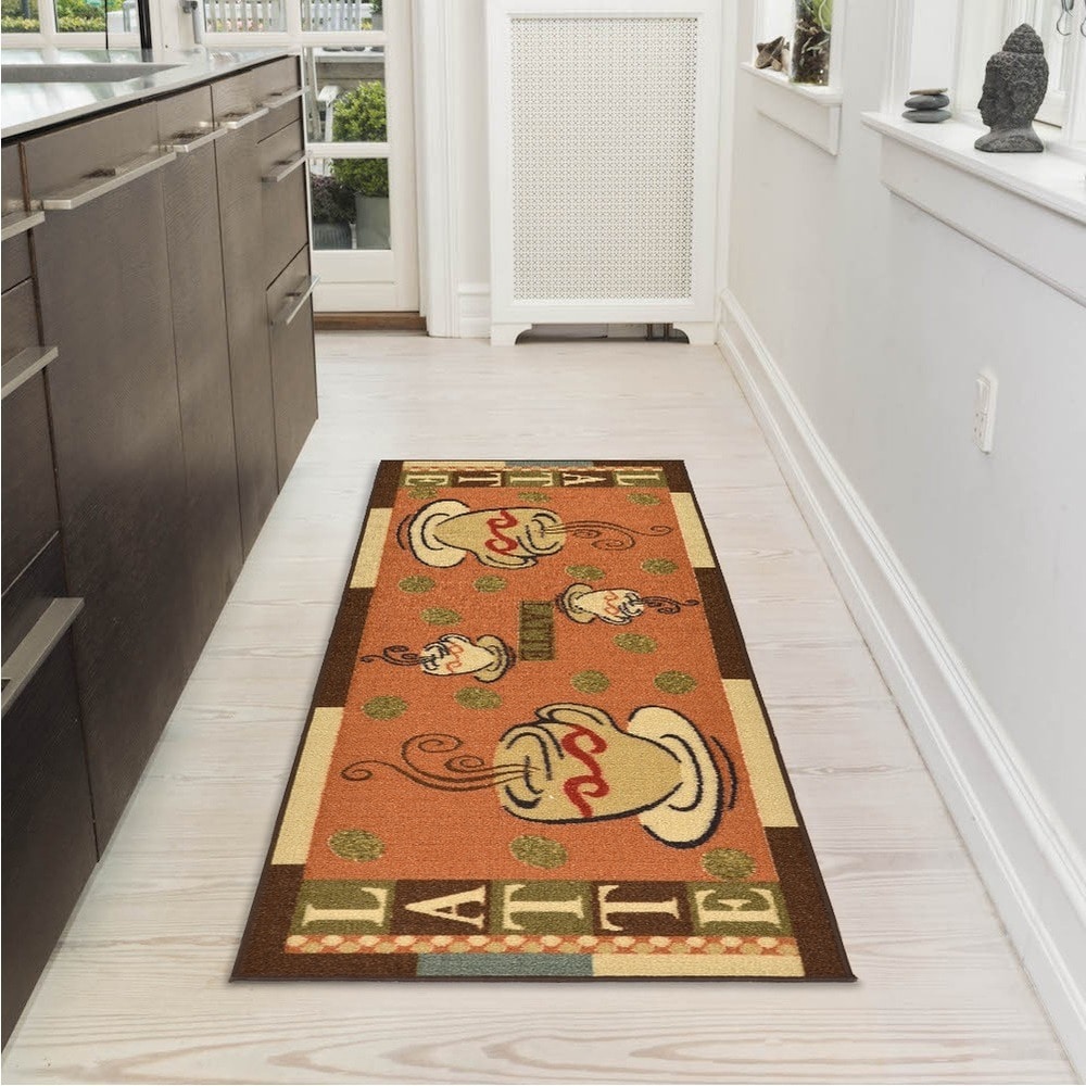 Ottomanson Sara's Kitchen Paisley Beige Area Rug; Runner 1'8'' x 4'11