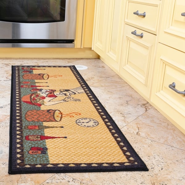 Ottomanson Siesta Collection Kitchen Chef Design Runner Ottomanson Siesta Collection Kitchen Chef Design Runner