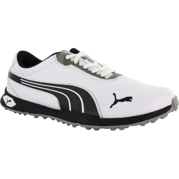 Puma Men's Biofusion Spikeless White/ Black/ Silver Golf Shoes - Free ...