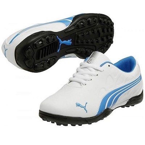 Shop Puma Junior's Biofusion White/ Blue Golf Shoes - Free Shipping ...