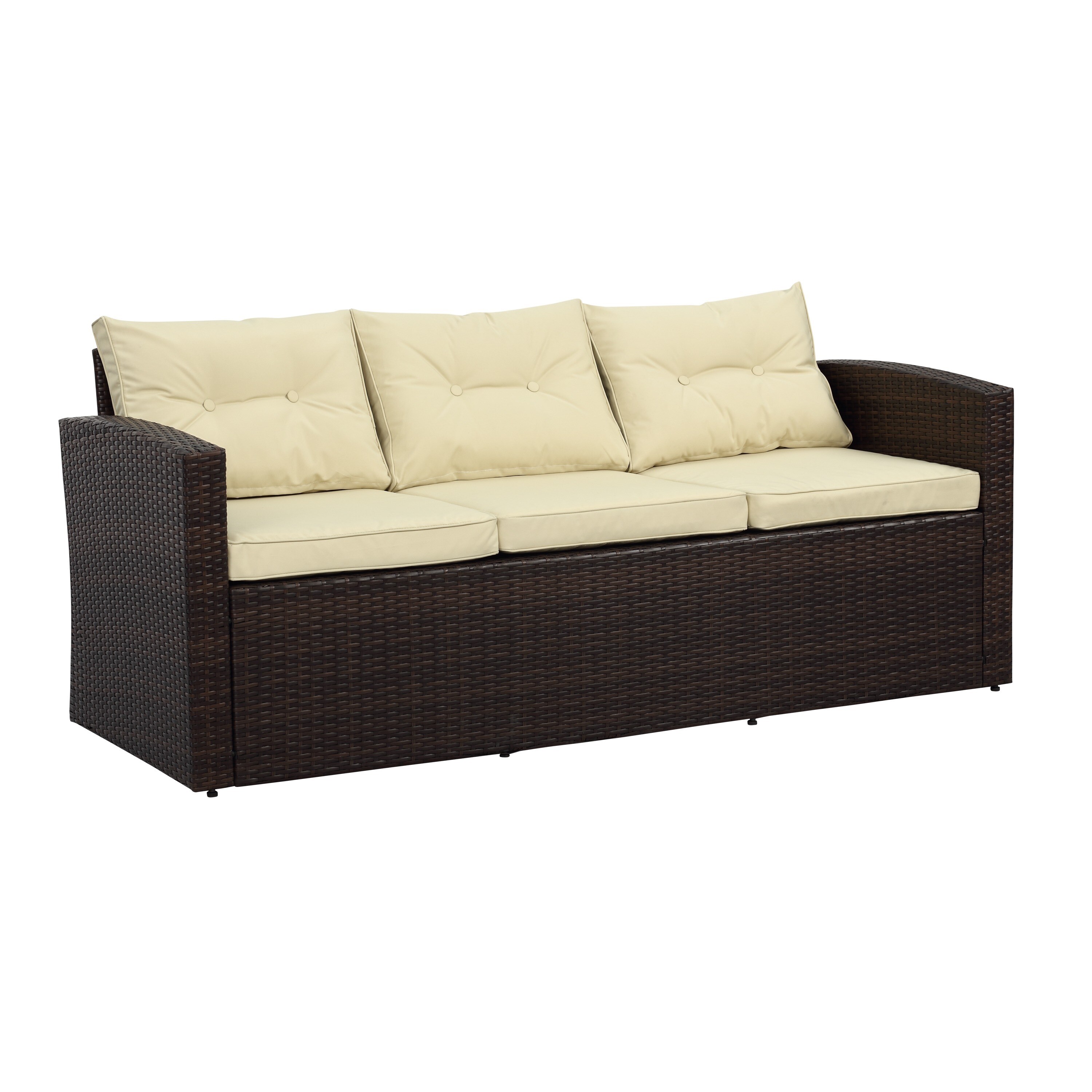 Shop Black Friday Deals On Rio 5 Piece 7 Seat Dark Brown All Weather Wicker Storage Conversation Set Overstock 10235302