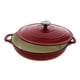preview thumbnail 2 of 4, Cast Iron Lidded Braiser-1.8 quart, Red