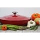 preview thumbnail 6 of 4, Cast Iron Lidded Braiser-1.8 quart, Red