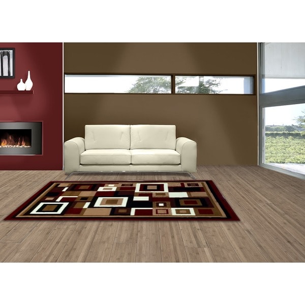 LYKE Home Sevyn Red Area Rug - 8' x 10'