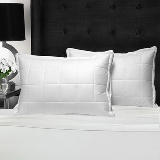 Swiss Comforts Quilted Cotton Loft Down Alternative Pillow White Overstock 10235596
