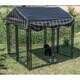 Shop Lucky Dog 52"H x 4'W x 4'L Pet Resort Kennel w/cover - black - Free Shipping Today