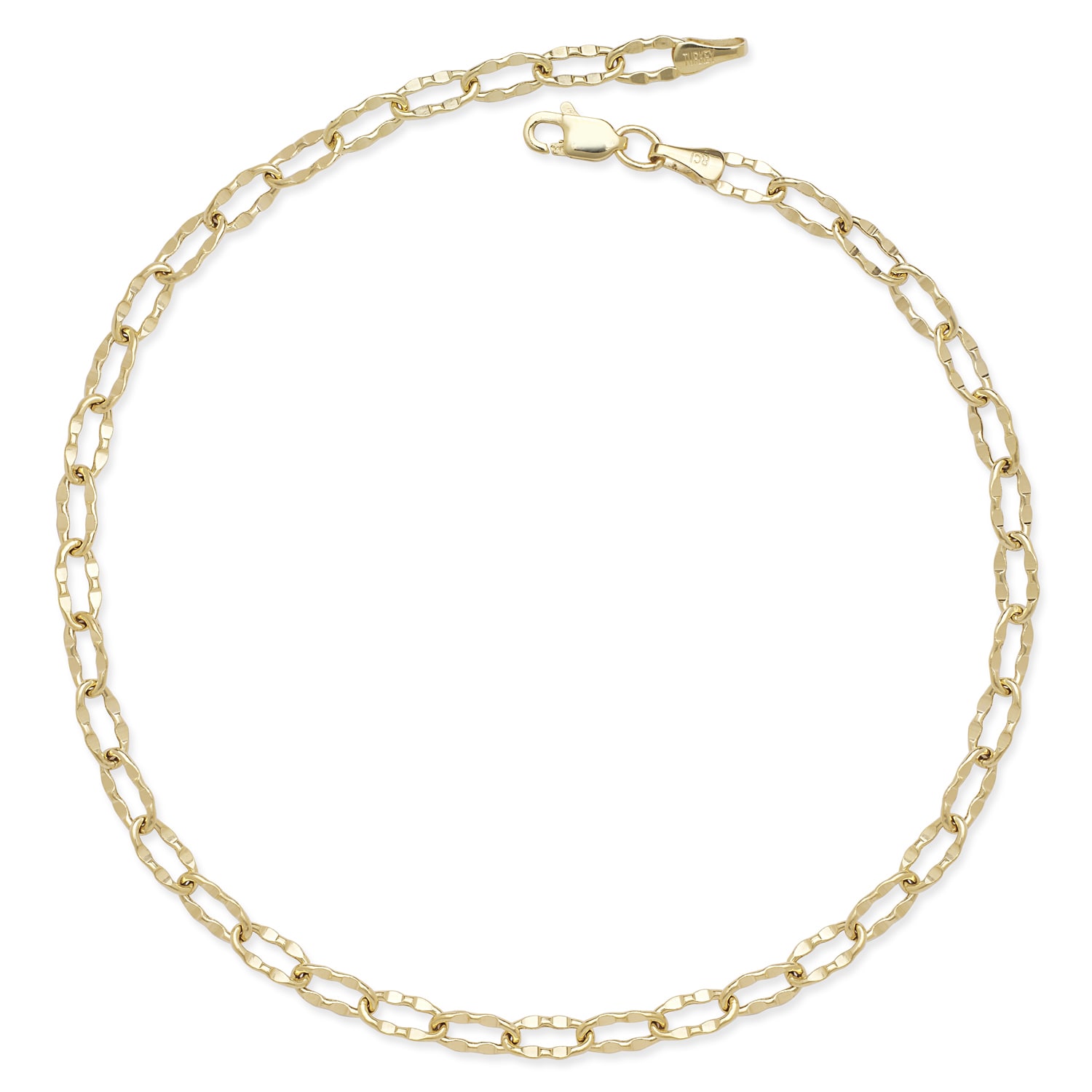 10 inch gold anklet