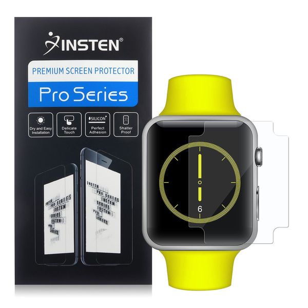 Shop Insten Clear TPU LCD Screen Protector Film Cover For Apple Watch