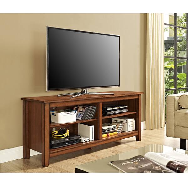 DISCO Dexter Rustic Brown 58-inch Wood TV Stand