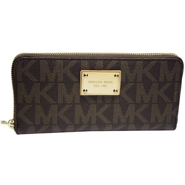 michael kors wallet mk logo