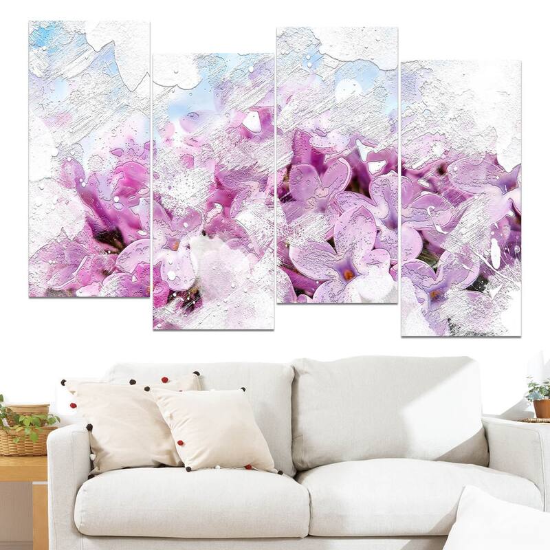 Design Art "Flower Garden" Canvas Art Print